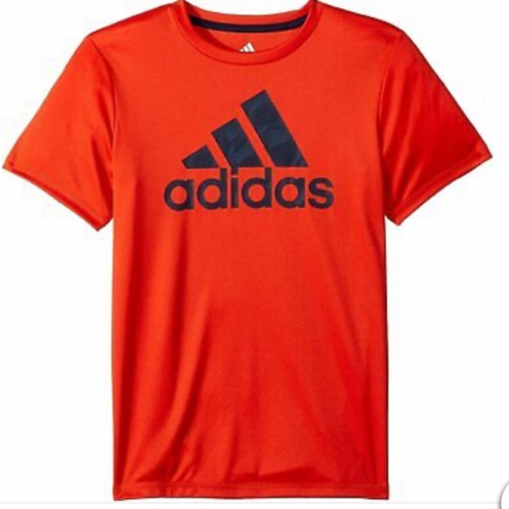 Orange adidas boys t-shirt